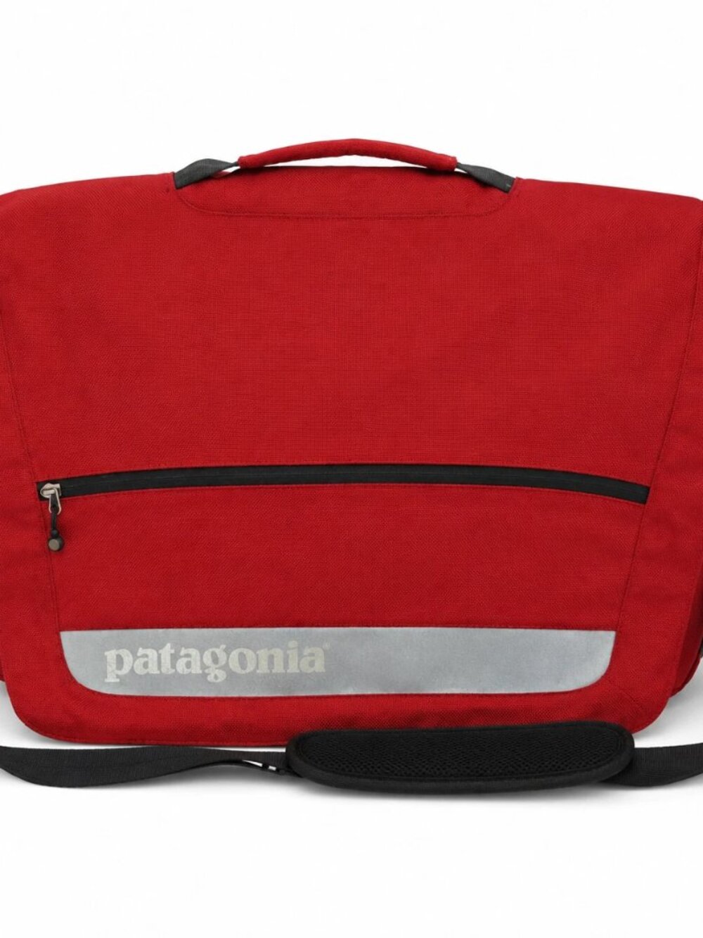 PATAGONIA Large Critical Mass Canvas Reflective Messenger Bag Red